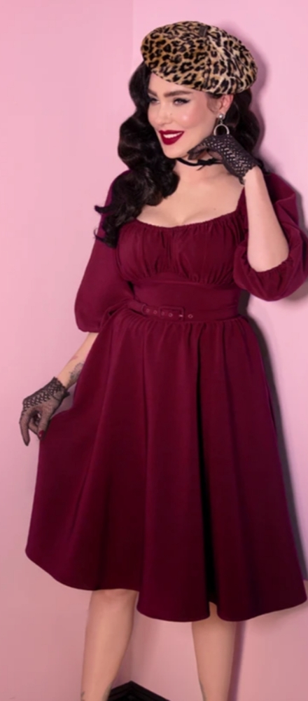 BNWOT VACATION DRESS IN BURGUNDY - VIXEN BY MICHELINE PITT 4XL